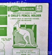 Bastelvorlage CHILDS PENCIL HOLDER, Hobbies Weekly Magazine (GB), 1951