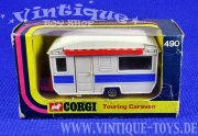 TOURING CARAVAN Diecast Modell 1:43 mit Originalverpackung, Corgi Toys, ca.1970