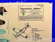 Großer Bastelbogen für ein englisches Jagdflugzeug SUPERMARINE SPITFIRE, Verlag Dr.M.Matthiesen & Co. / Berlin, ca.1941