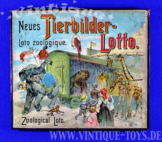 NEUES TIERBILDER-LOTTO, Verlag Gustav Weise, ca.1908