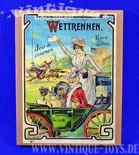 WETTRENNEN mit Zinnfiguren, Verlag Gustav Weise, ca.1910