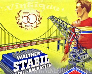 Walthers METALL-BAUKASTEN STABIL Nr.48a, Walther & Co / Berlin, ca.1956
