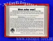 WEN ODER WAS?, Klee C.H. (Christian Herbart Spielefabrik / Fürth), ca.1938