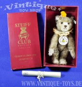 TEDDY CLOWN 1928 Steiff-Club Replica mit Zertifikat in OVP, 1993