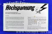HOCHSPANNUNG, ASS (Altenburg-Stralsunder AG), ca.1982