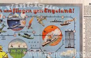 WIR FAHREN UND FLIEGEN GEN ENGELAND!, Herausgeber Römer / München, ca.1939