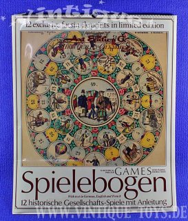 Spielbogen-Kunstkalender 12 HISTORISCHE GESELLSCHAFTS-SPIELE MIT ANLEITUNG 1996, Art Edition G., Verlag Georgi, Aachen