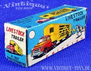 Blech-Lastwagen LIVESTOCK TRAILER in Originalverpackung, S.S.S. Toys / Japan, ca.1964