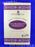 Steiff Club Edition 1996/97 DICKY BRAUNBÄR 1935 Dunkelbraun 32 Replica in OVP, 1996, Steiff