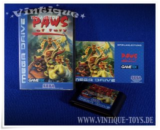 PAWS OF FURY Spielmodul / cartridge für Sega Mega Drive, Gametek, ca.1994