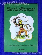 Konvolut mit 3 LURCHI-FIGUREN und 3 LURCHI-ABENTEUER-COMICHEFTEN, Salamander Schuhe / Konwestheim, ca.1963