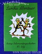 Konvolut mit 3 LURCHI-FIGUREN und 5 LURCHI-ABENTEUER-COMICHEFTEN, Salamander Schuhe / Konwestheim, ca.1963
