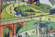 MOTOR RACE GAME mit Zinnfiguren, Gebrüder Bing A.G. / Nürnberg, ca.1905