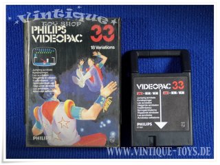 NR.33 KUNSTSPRINGER Spielmodul / cartridge für Philips Videopac Computer, Philips, ca.1981