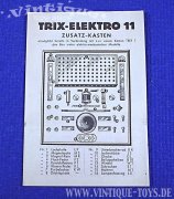 Trix Metallbaukasten Zusatzkasten ELECTRO 11 neuwertig, TRIX Vereinigte Spielwarenfabriken Ernst Voelk KG / Nürnberg, ca.1965