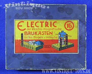 ELECTRIC - DER ELEKTRO-MAGNETISCHE BAUKASTEN in OVP, ESG VEB Elektroschaltgeräte Görlitz (DDR), ca.1954