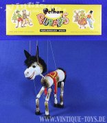 Marionette HORSE neuwertig in OVP, Pelham Puppets, Marlborough Wiltshire (UK), ca.1970