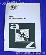 KOMPLET DO ELEKTROMAGMETYZMU Experimentierset für Elektromagnetismus im Originalkoffer, Fabryka Pomocy Naukowych (Polen), ca.1986
