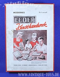 Bastelset MODERNES LEDER KUNSTHANDWERK, Kromwell Technik, Nürnberg, ca.1960