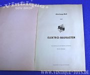 EGB ELEKTRO-BAUKASTEN in OVP, EGB Elektro-Geräte-Bau / Leipzig (DDR), ca.1953