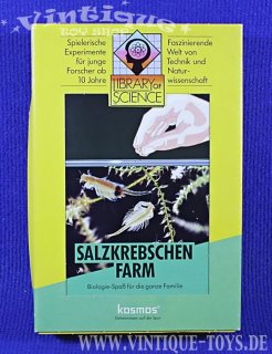Kosmos Library of Science SALZKREBSCHEN-FARM Experimentierkasten Neuwertig , Kosmos / Franckhsche Verlagshandlung / Stuttgart, 1991