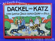 DACKEL UND KATZ mit tollen Zinnfiguren, Verlag J.W.Spear...