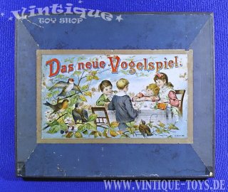 DAS NEUE VOGELSPIEL mit tollen Zinnfiguren, Otto Maier Verlag Ravensburg, ca.1900, Rarität!