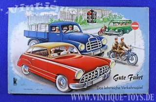 GUTE FAHRT Verkehrsspiel, Spika (VEB Spielewerk, Karl-Marx-Stadt / DDR), ca.1959