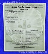 Brettspiel-Bogen Werbespiel THA-GA-KAFFEE-SPIEL, Thams & Garfs / Hohenstein-Ernstthal (Sachsen), 1931