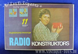 RADIO KONSTRUKTORS BAUKASTEN Experimentierkasten neuwertig in OVP, Sowjetunion, ca.1986