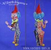 Marionette CLOWN in OVP, Pelham Puppets, Marlborough Wiltshire (UK), ca.1970