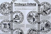 Werbespiel WIE ENTSTEHT DIE FREIBURGER ZEITUNG, Freiburger Zeitung, ca.1948