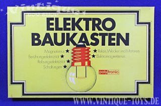 ELEKTRO-BAUKASTEN  Experimentierkasten neuwertig in OVP, VEB Polytronic / Saalfeld (DDR), ca.1987