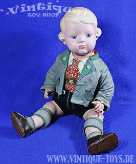 Puppe INGE mit besonderer Tracht-Bekleidung, Schildkröt, ca.1950