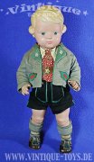 Puppe INGE mit besonderer Tracht-Bekleidung, Schildkröt, ca.1950