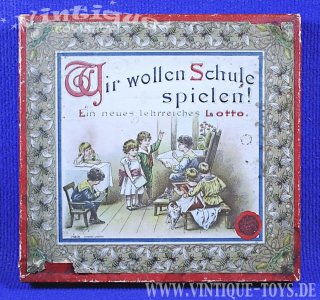 WIR WOLLEN SCHULE SPIELEN!, AS (Verlag Adolf Sala, Berlin), ca.1890