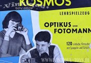 Kosmos OPTIKUS und FOTOMANN Experimentierkasten, Kosmos / Frankhsche Verlagshandlung W.Keller & Co. / Stuttgart, ca.1956