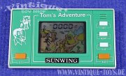 Sunwing LCD Game / Handheld Spiel TOMS ADVENTURE in OVP; Sunwing / Taiwan, ca.1981