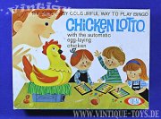 CHICKEN LOTTO, Ideal Toy Corp., England, 1965