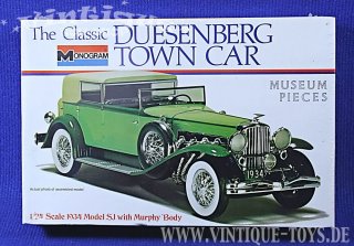 1:24 Plastikbausatz DUESENBERG TOWN CAR von 1934  in OF, Monogram Models / USA, 1974