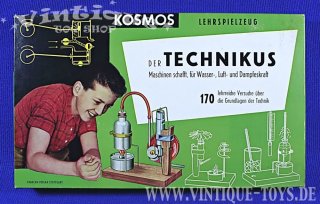 DER TECHNIKUS Experimentierkasten unbespielt, Kosmos Frankhsche Verlagshandlung / Stuttgart, ca.1964