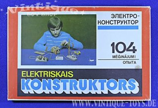 ELEKTRISKAIS KONSTRUKTORS BAUKASTEN Experimentierkasten neuwertig in OVP, Sowjetunion, ca.1984