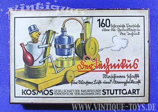DER TECHNIKUS Experimentierkasten von 1937, Kosmos Frankhsche Verlagshandlung / Stuttgart, ca.1937
