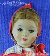 Große MASSEkopf-Puppe Charaktermädchen mit Schlafaugen, ohne Herstellerangabe, ca.1950