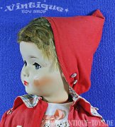 Große MASSEkopf-Puppe Charaktermädchen mit Schlafaugen, ohne Herstellerangabe, ca.1950