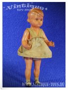 Kleine Celluloid Puppe mit alter Bekleidung,...