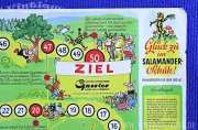 Brettspiel-Bogen Werbespiel GLÜCK ZU IM SALAMANDER-SCHUH! mit LURCHI und seinen Freunden, Salamander Schuhe / Konwestheim, ca.1965