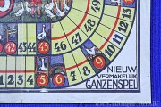 Brettspiel-Bogen NIEUW VERMAKELIJK GANZENSPEL (Neues Gänsespiel), ohne Herstellerangabe, Niederlande, ca.1930