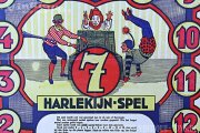 Brettspiel-Bogen HARLEKIJN-SPEL (Harlekin-Spiel), ohne Herstellerangabe, Niederlande, ca.1930