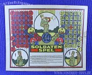 Brettspiel-Bogen SOLDATEN-SPEL (Harlekin-Spiel), ohne...